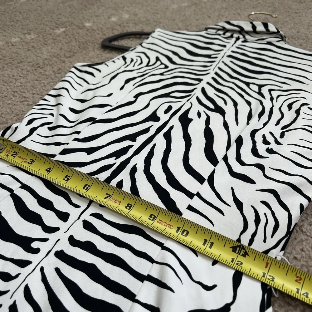 J Mclaughlin Womens Zebra Midi Belted Dress With Pockets Size XS - Picture 6 of 11